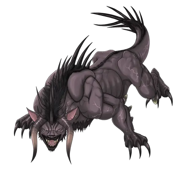 Illustration of a Mythical Creature in Fantasy Style