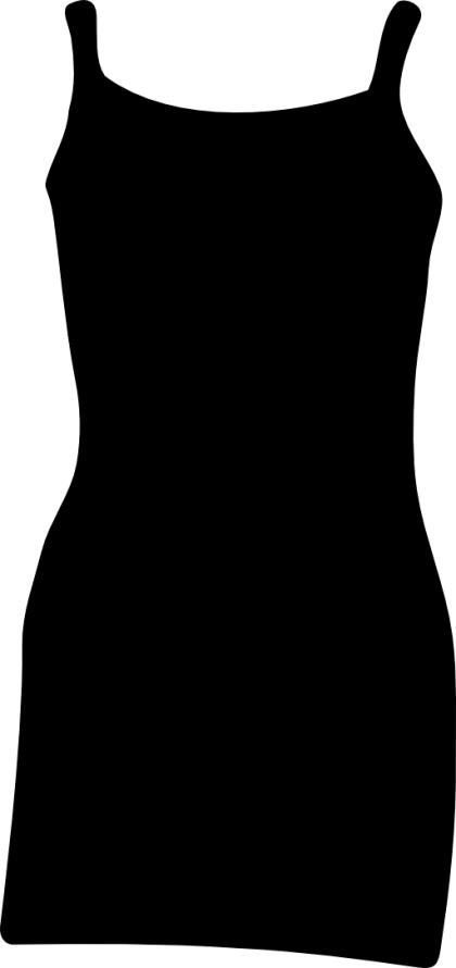 Black Dress Silhouette Outline