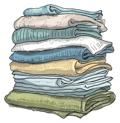 Stack of Neatly Folded Clothes