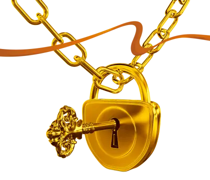 Golden Lock and Key
