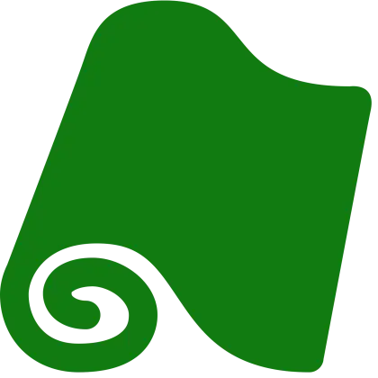 Abstract Green Curled Flag Design