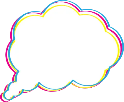 Colorful Speech Bubble