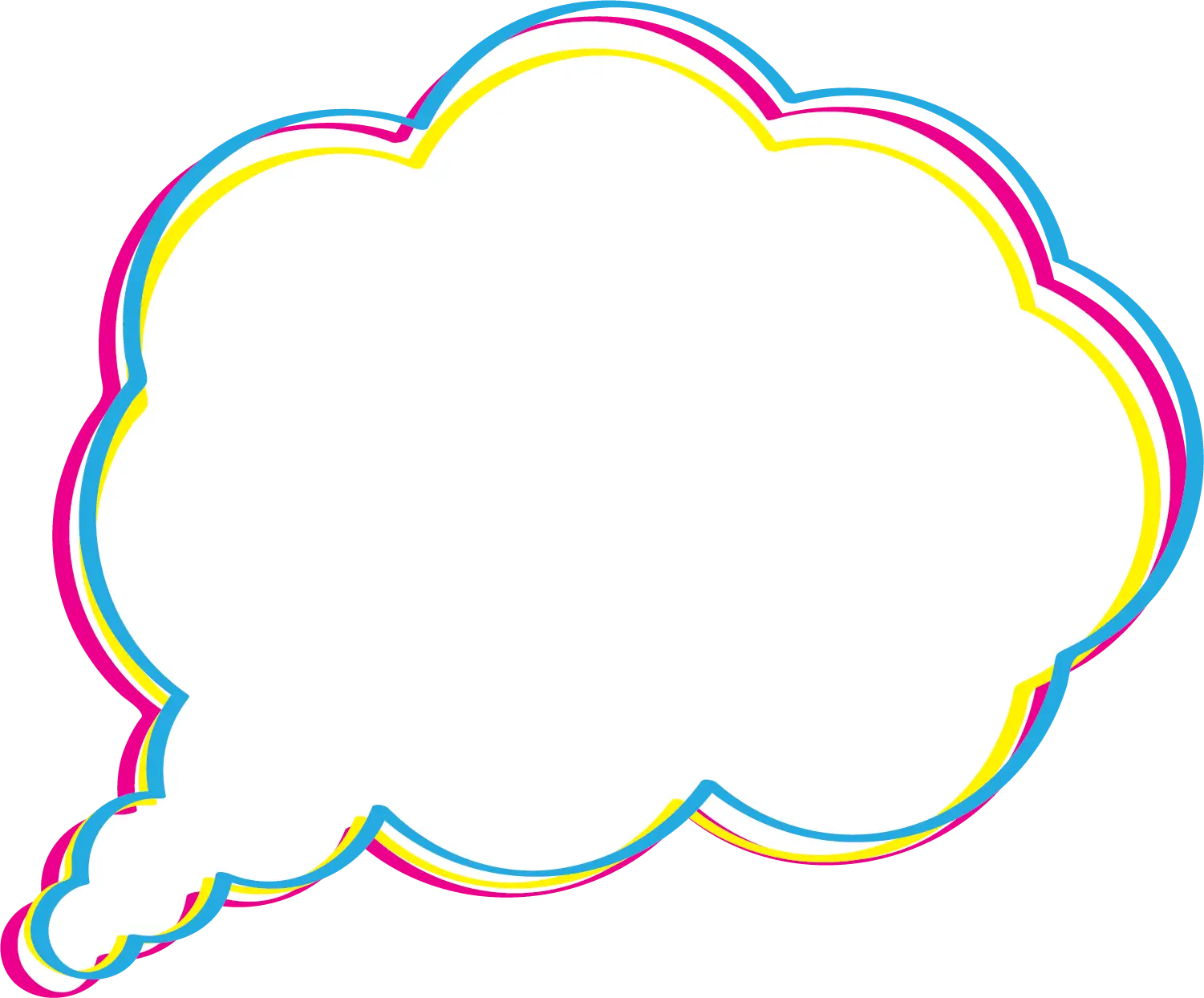 Colorful Speech Bubble