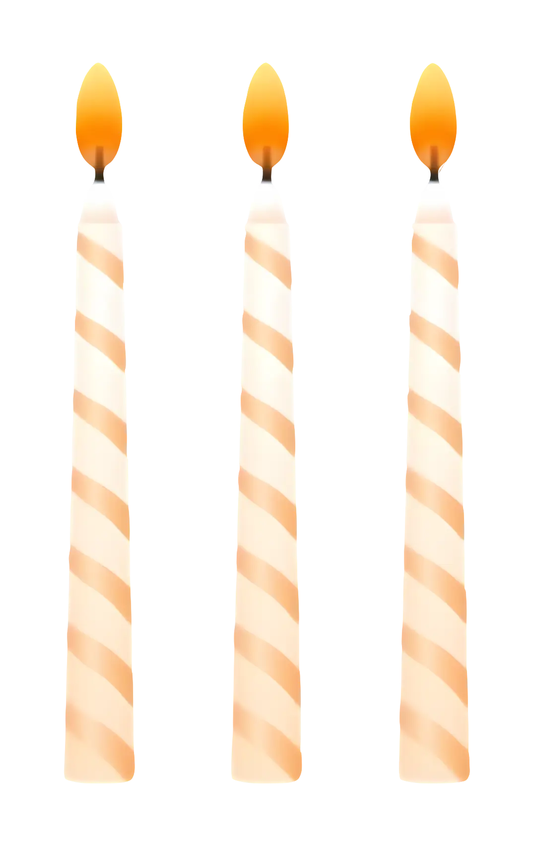 Three Lit Candles