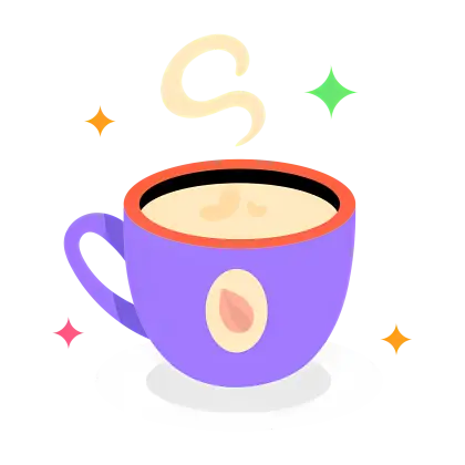Steaming Purple Cup Illustration