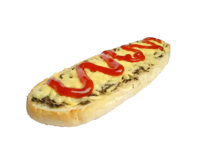 Cheese Bread with Ketchup