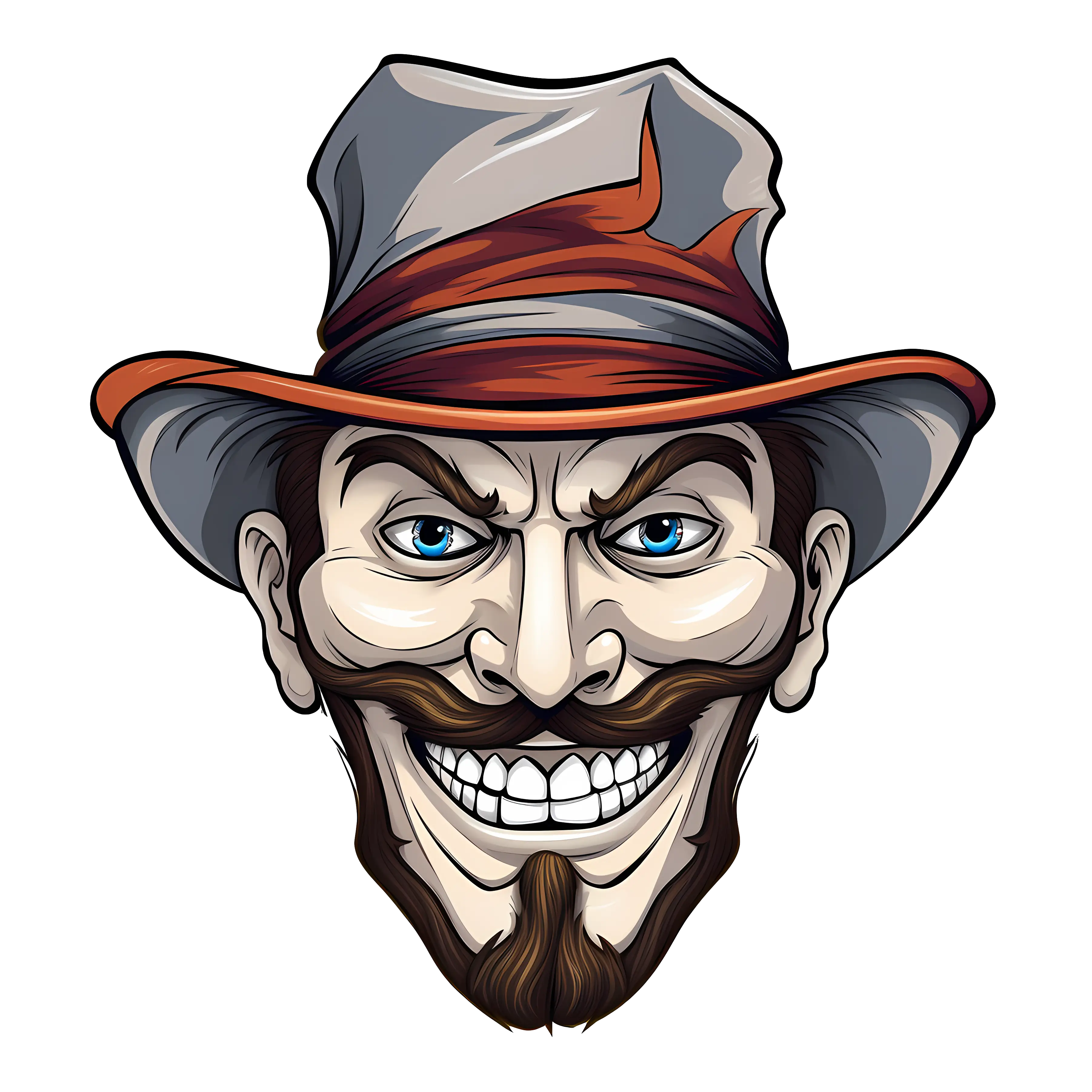 Grinning Man with Hat