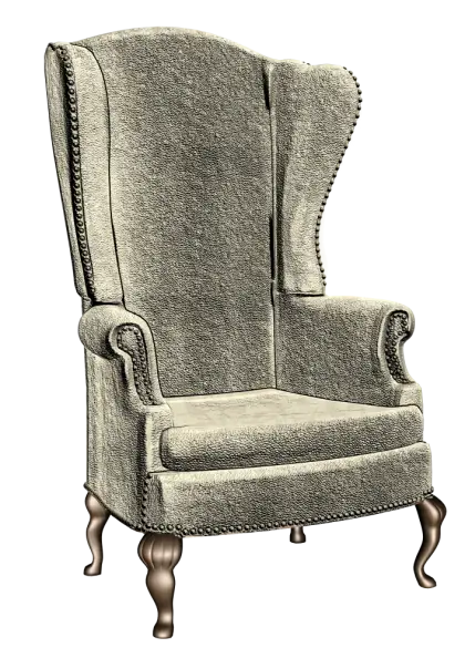 Vintage Gray Armchair