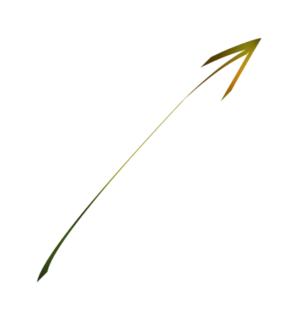 Green Arrow Pointing Upward Right