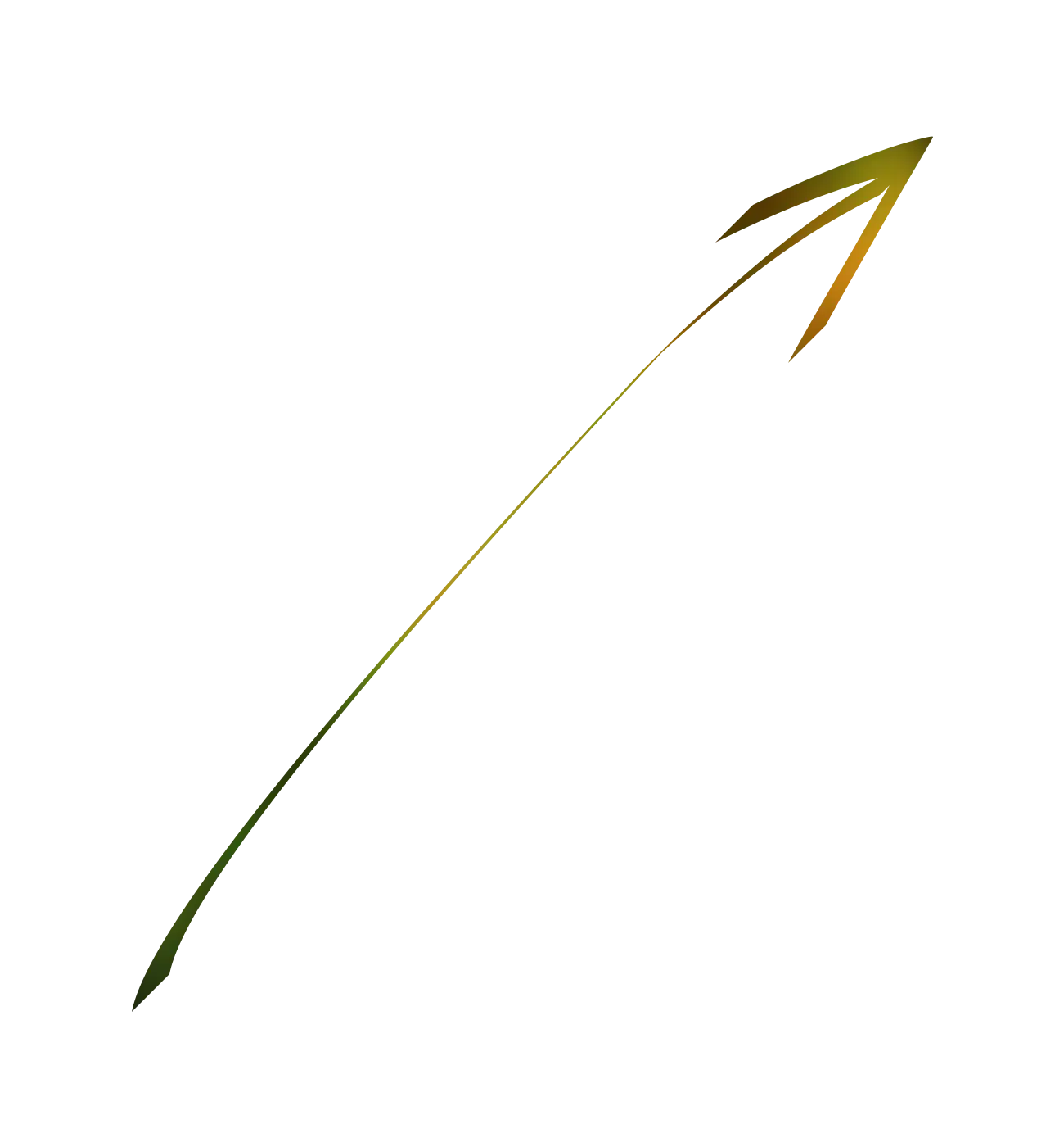 Green Arrow Pointing Upward Right