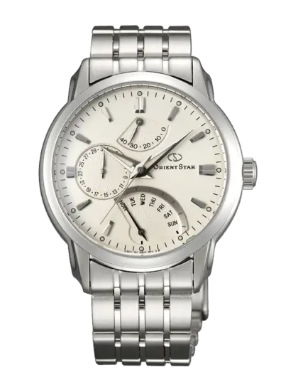 Elegant Silver Wristwatch with Metal Bracelet