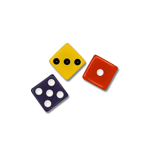Colorful Dice for Board Games