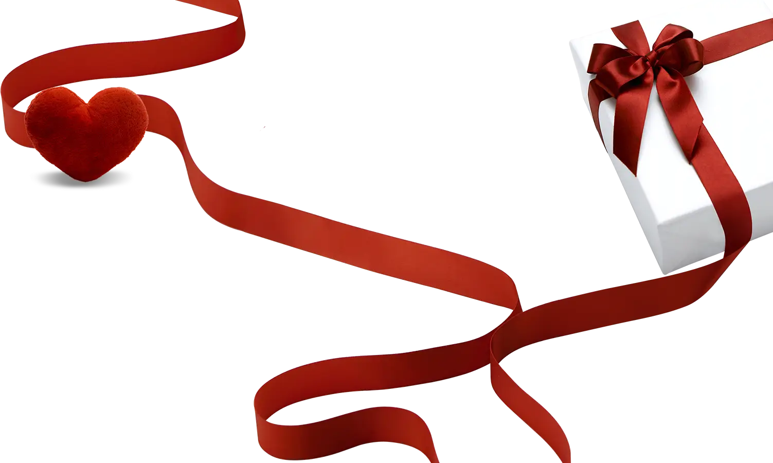 Gift Box with Red Ribbon