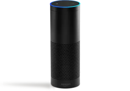 Black Smart Speaker with Voice Assistant