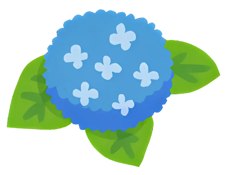 Charming Blue Hydrangea Flower Design