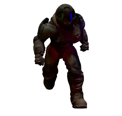 Mysterious Astronaut in Space Suit