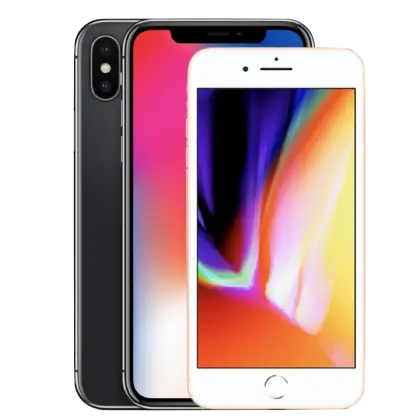 Modern Smartphones with Vibrant Screens