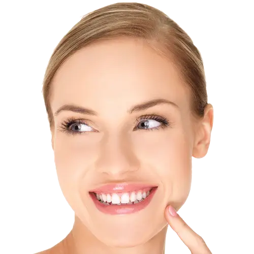 Smiling Woman with Bright and Cheerful Expression