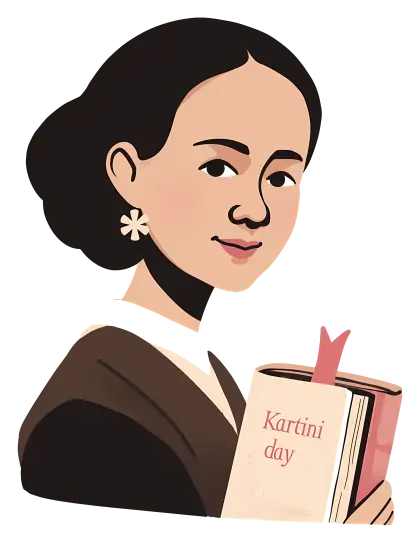 Inspiring Woman with Book