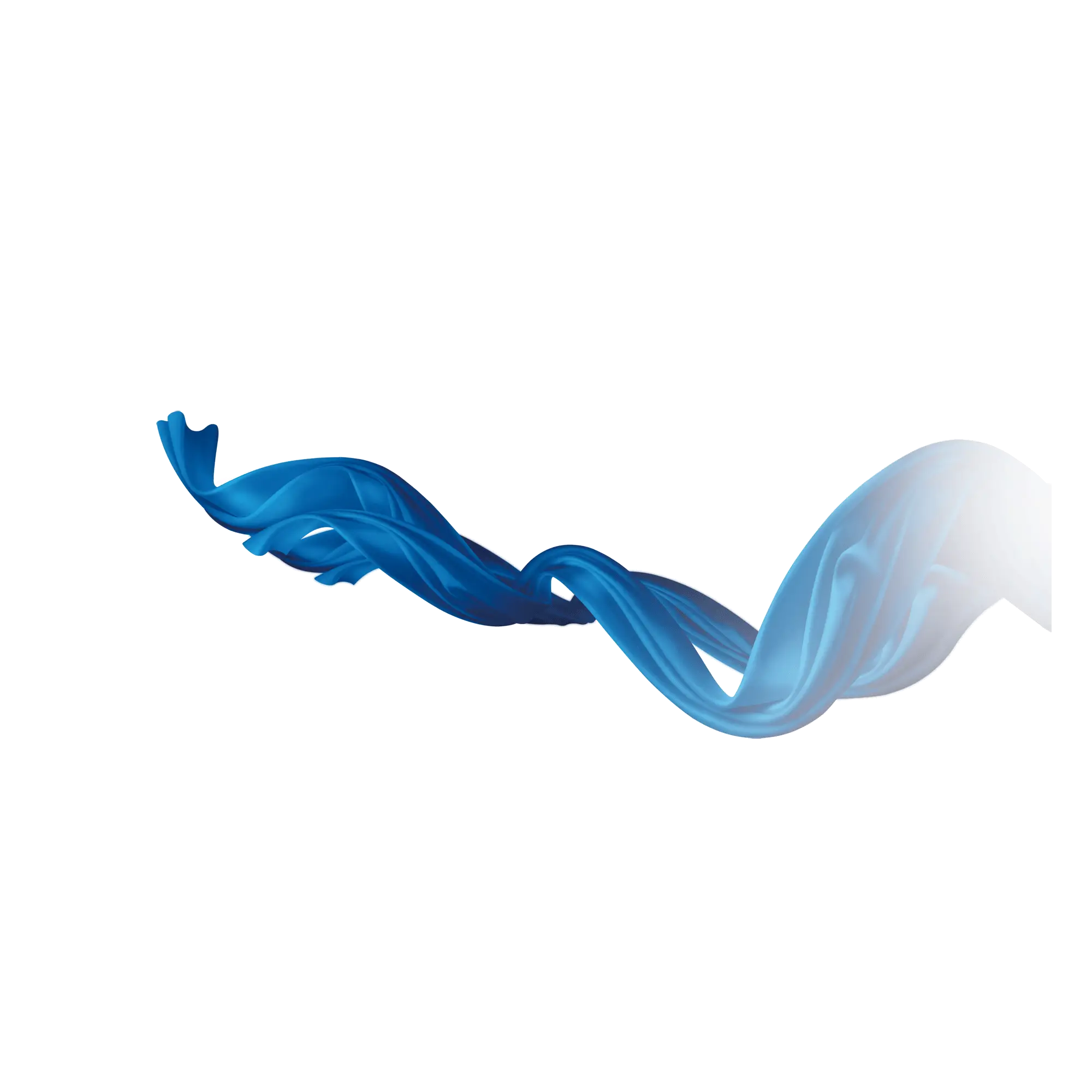 Blue Ribbon Twist Illustration