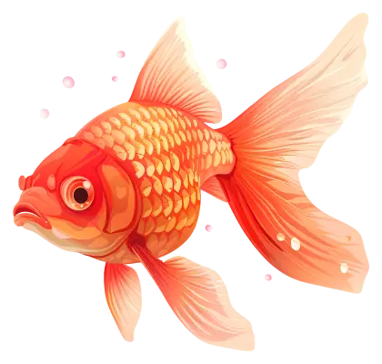 Golden Fish Illustration