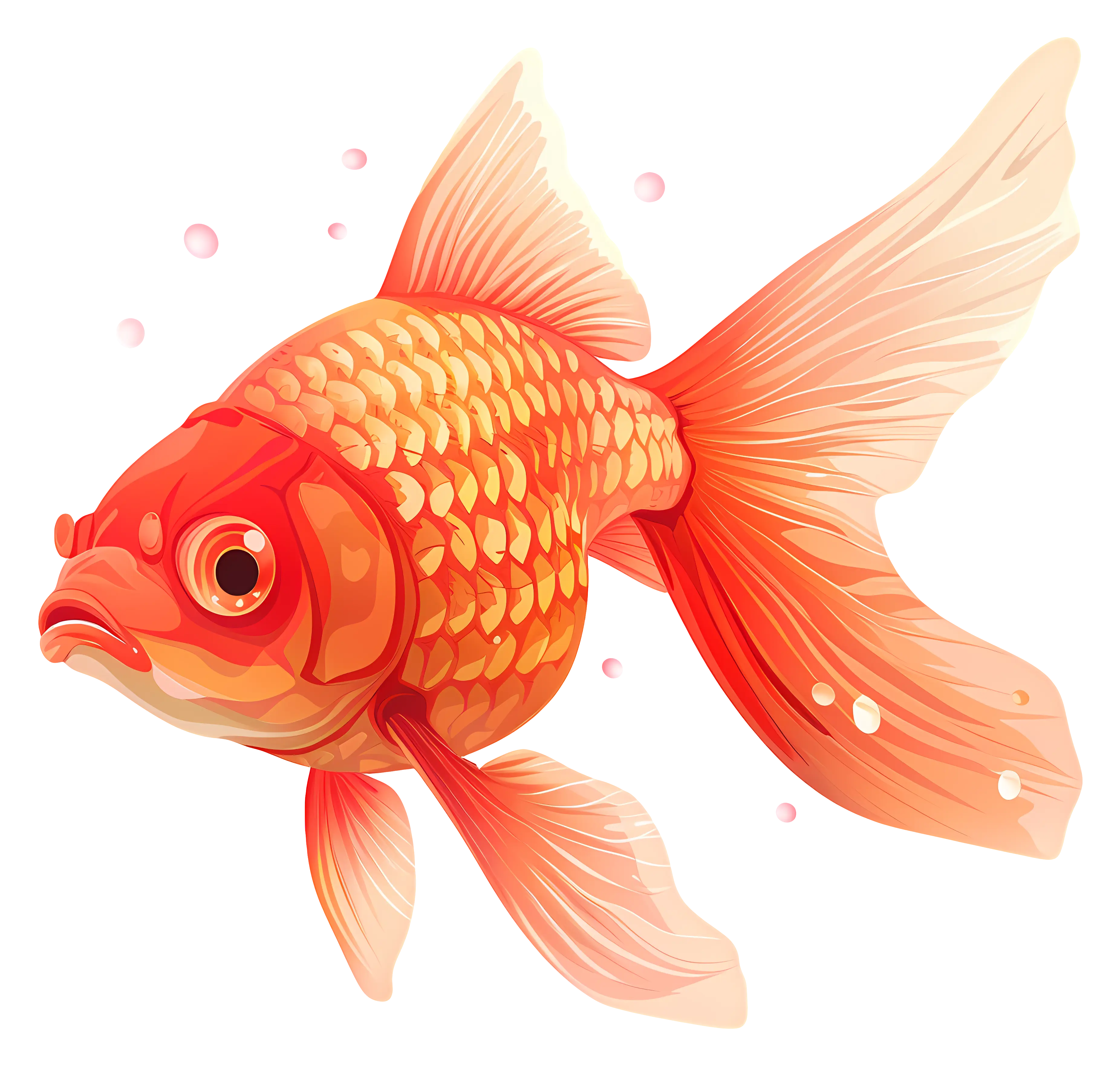 Golden Fish Illustration