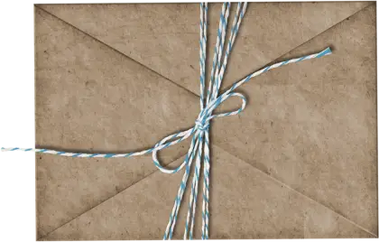 Brown Envelope Tied with String
