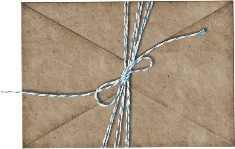 Brown Envelope Tied with String