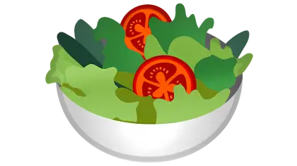 Fresh Salad Bowl with Vegetables Illustration