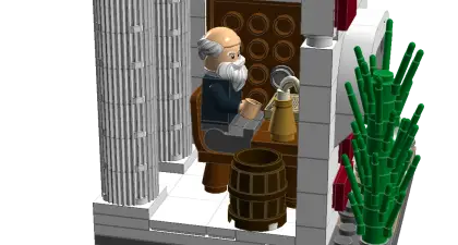 Lego Figure with Barrel