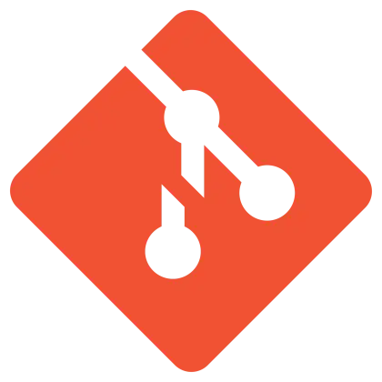 Git Version Control Orange Logo