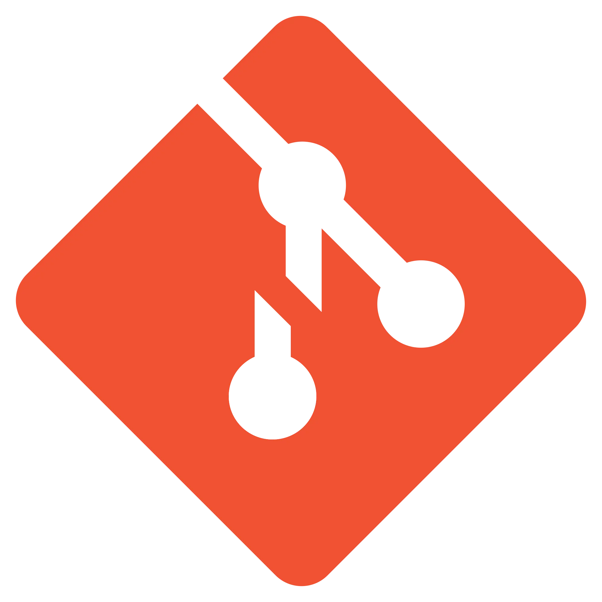 Git Version Control Orange Logo