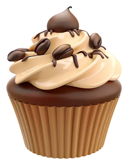 Delicious Chocolate Cupcake with Cream