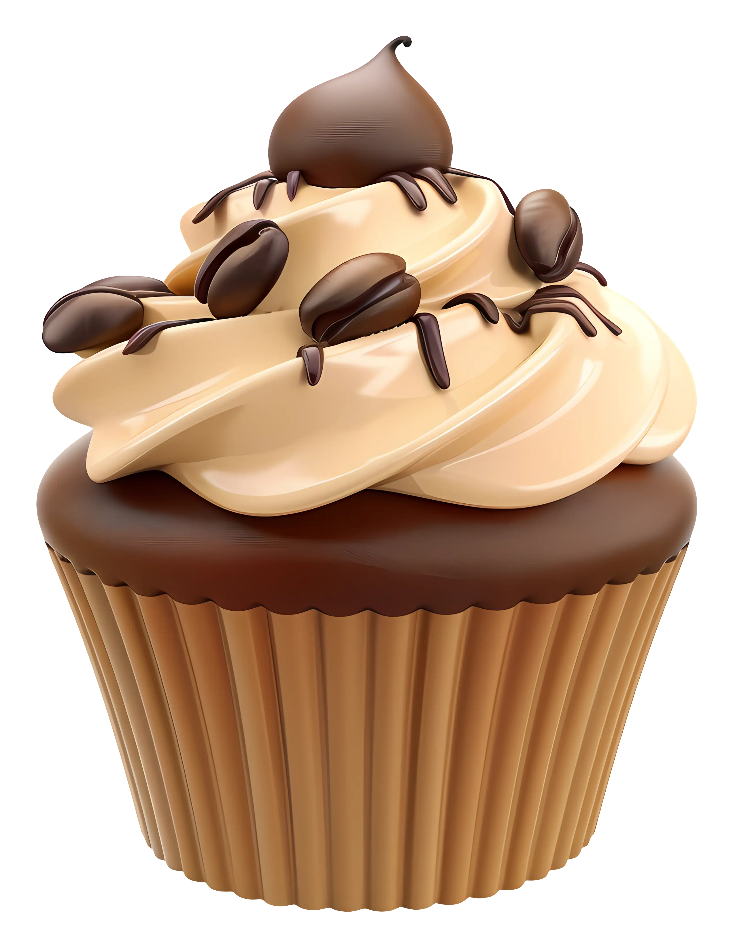 Delicious Chocolate Cupcake with Cream