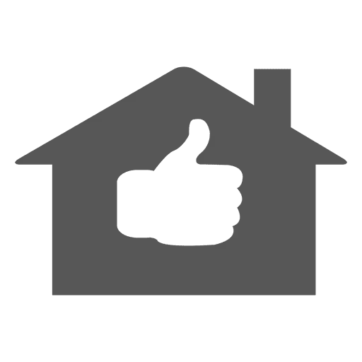 Thumbs Up Icon Inside a House