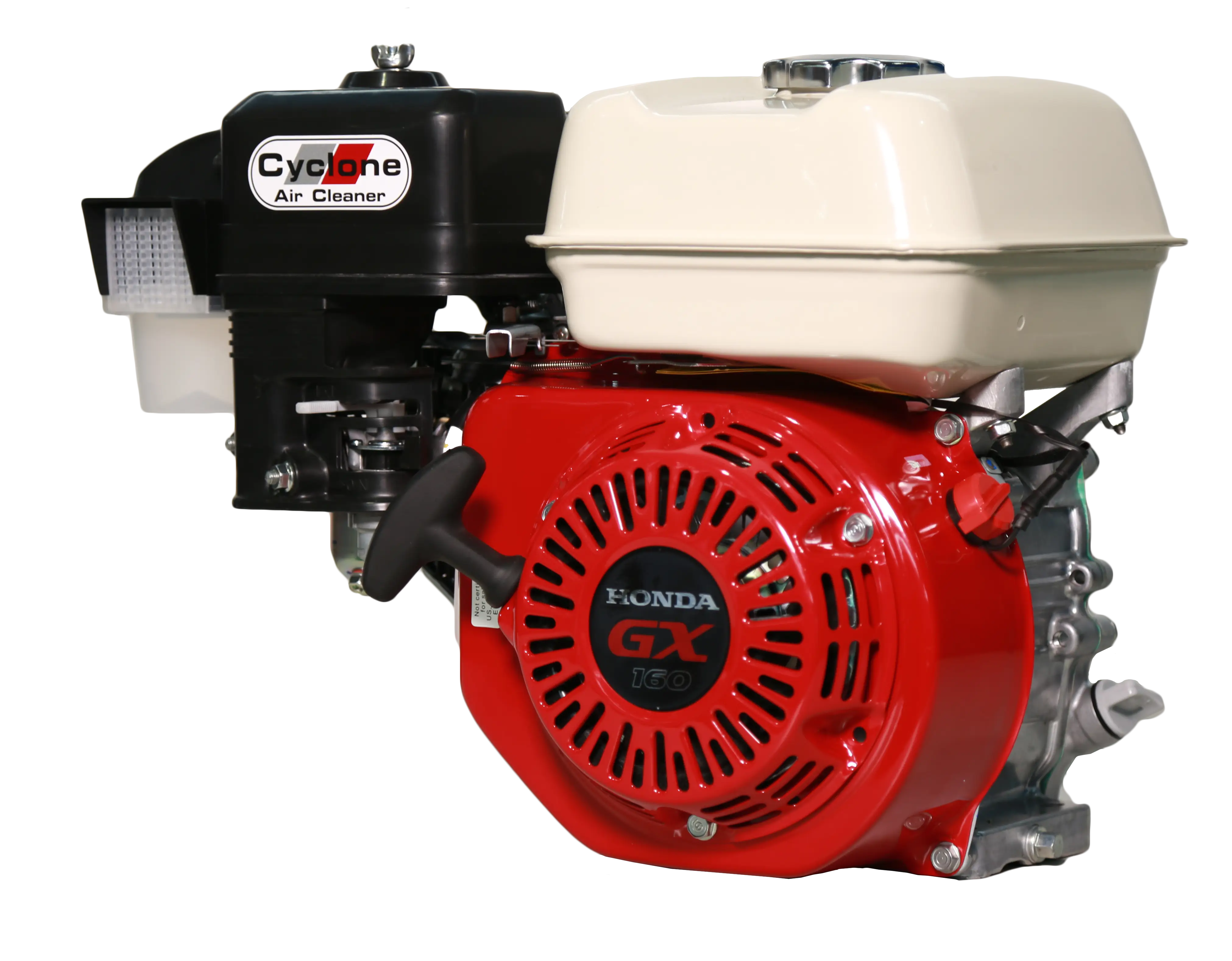 Red and White Honda GX Engine