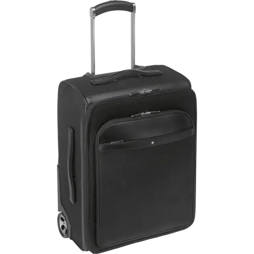 Black Suitcase with Wheels for Travel