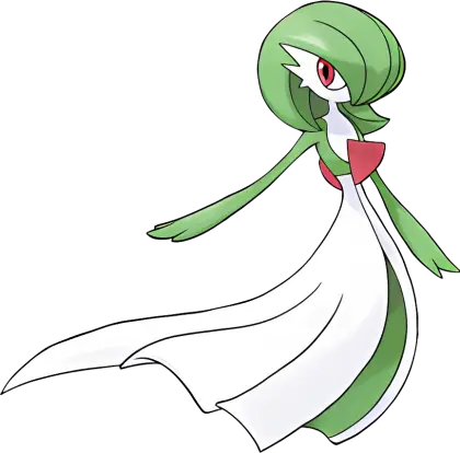 Elegant Green and White Fantasy Character