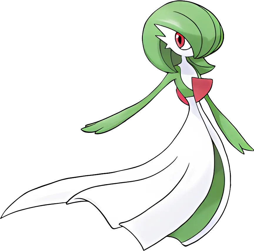 Elegant Green and White Fantasy Character