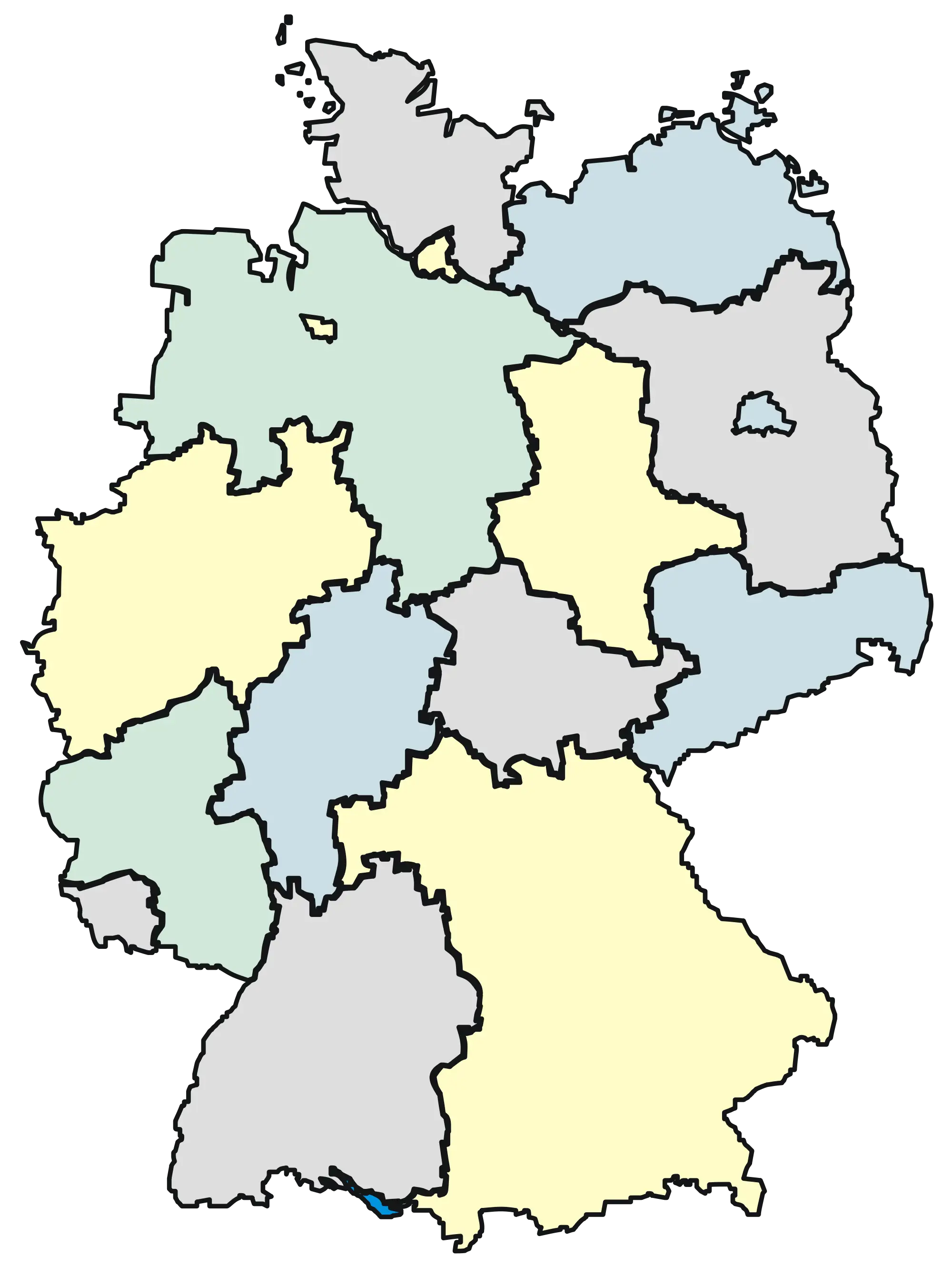 Illustrated Map of Germany with Regions