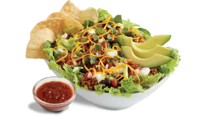 Delicious Taco Salad with Avocado and Salsa