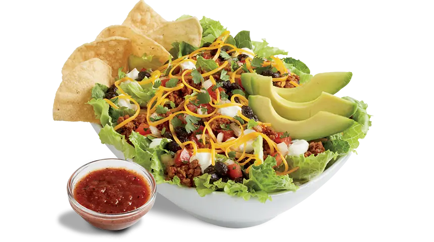 Delicious Taco Salad with Avocado and Salsa