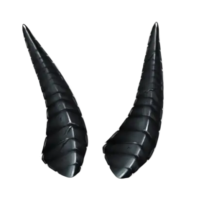 Black Costume Horns