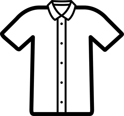 Minimalistic Shirt Icon for Design and Fashion