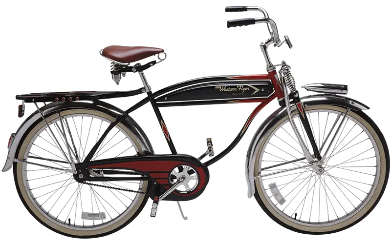 Vintage Black and Red Bicycle