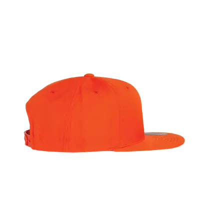 Bright Orange Flat Cap