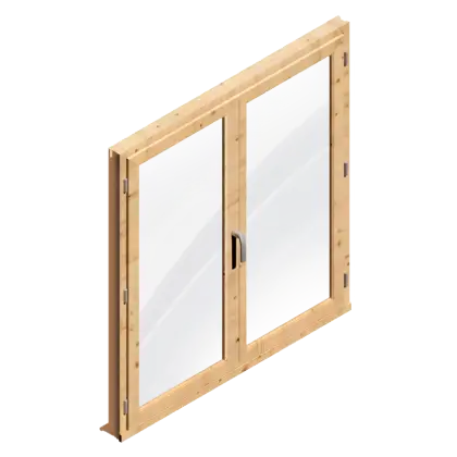 Wooden Sliding Glass Door Design