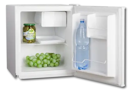 Mini Fridge with Food and Drink