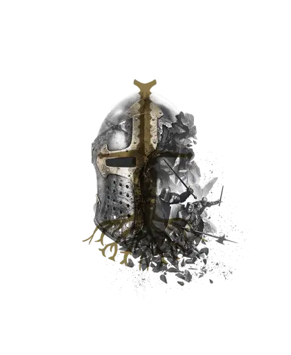 Knight Helmet with Cross