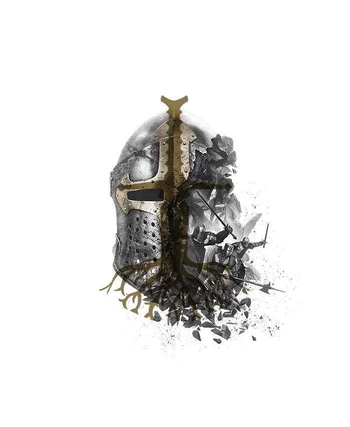 Knight Helmet with Cross